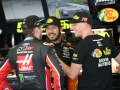 May 26, 2018: Monster Energy NASCAR Cup Series drivers Kurt Busch (41), Martin Truex Jr. (78), and crew chief Cole Pearn talk after Coca-Cola 600 practice. Concord, NC  Jonathan Huff/CSM