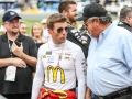 May 27, 2018: Monster Energy NASCAR Cup Series driver Jamie McMurray (1) and Felix Sabates talk before the Coca-Cola 600 in Concord, NC.  Jonathan Huff/CSM