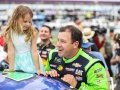 May 27, 2018: Monster Energy NASCAR Cup Series driver Ryan Newman (31) is joined by his daughter for Coca-Cola 600 pre-race ceremonies in Concord, NC.  Jonathan Huff/CSM