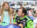 May 27, 2018: Monster Energy NASCAR Cup Series driver Ryan Newman (31) is joined by his daughter for Coca-Cola 600 pre-race ceremonies in Concord, NC.  Jonathan Huff/CSM