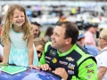May 27, 2018: Monster Energy NASCAR Cup Series driver Ryan Newman (31) is joined by his daughter for Coca-Cola 600 pre-race ceremonies in Concord, NC.  Jonathan Huff/CSM