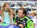 May 27, 2018: Monster Energy NASCAR Cup Series driver Ryan Newman (31) is joined by his daughter for Coca-Cola 600 pre-race ceremonies in Concord, NC.  Jonathan Huff/CSM