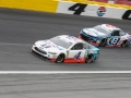 May 27, 2018: Monster Energy NASCAR Cup Series drivers Kevin Harvick (4) and Darrell Wallace Jr. (43) race for position off of turn four during the Coca-Cola 600 in Concord, NC.  Jonathan Huff/CSM