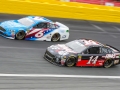 May 27, 2018: Monster Energy NASCAR Cup Series drivers Clint Bowyer (14) and Matt Kenseth (6) race for position off of turn four during the Coca-Cola 600 in Concord, NC.  Jonathan Huff/CSM