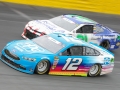 May 27, 2018: Monster Energy NASCAR Cup Series drivers Ryan Newman (31) and Ryan Blaney (12) race for position off of turn four during the Coca-Cola 600 in Concord, NC.  Jonathan Huff/CSM
