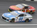 May 27, 2018: Monster Energy NASCAR Cup Series drivers Alex Bowman (88) and Jamie McMurray (1) race for position off of turn four during the Coca-Cola 600 in Concord, NC.  Jonathan Huff/CSM