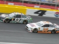 May 27, 2018: Monster Energy NASCAR Cup Series drivers David Ragan (38) and Ty Dillon (13) race for position off of turn four during the Coca-Cola 600 in Concord, NC.  Jonathan Huff/CSM