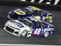 May 27, 2018: Monster Energy NASCAR Cup Series drivers Jimmie Johnson (48) and Chase Elliott (9) race off of turn four during the Coca-Cola 600 in Concord, NC.  Jonathan Huff/CSM