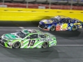 May 27, 2018: Monster Energy NASCAR Cup Series drivers Daniel Suarez (19) and Chase Elliott (9) race off of turn four during the Coca-Cola 600 in Concord, NC.  Jonathan Huff/CSM