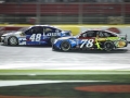 May 27, 2018: Monster Energy NASCAR Cup Series drivers Martin Truex Jr. (78) and Jimmie Johnson (48) race race side by side down the front stretch during the Coca-Cola 600 in Concord, NC.  Jonathan Huff/CSM