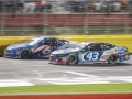 May 27, 2018: Monster Energy NASCAR Cup Series drivers Darrell Wallace Jr. (43) and Matt Kenseth (6) race race side by side down the front stretch during the Coca-Cola 600 in Concord, NC.  Jonathan Huff/CSM