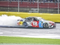 May 27, 2018: Monster Energy NASCAR Cup Series driver Kyle Busch (18) wins the Coca-Cola 600 in Concord, NC.  Jonathan Huff/CSM