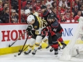 May 14, 2019: Boston Bruins left wing Marcus Johansson (90) looks for a shot on goal during game 3 of the NHL Eastern Conference Championship series between the Boston Bruins and the Carolina Hurricanes held at PNC Arena in Raleigh, NC. Boston defeats Carolina 2-1. Jonathan Huff/CSM