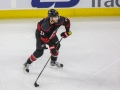 May 16, 2019: Carolina Hurricanes defenseman Brett Pesce (22) takes a shot during game 4 of the NHL Eastern Conference Championship series between the Boston Bruins and the Carolina Hurricanes held at PNC Arena in Raleigh, NC. Jonathan Huff/CSM