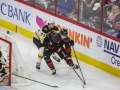 May 16, 2019: Carolina Hurricanes center Jordan Staal (11) tires to wrap the puck around the net during game 4 of the NHL Eastern Conference Championship series between the Boston Bruins and the Carolina Hurricanes held at PNC Arena in Raleigh, NC. Jonathan Huff/CSM