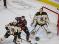May 16, 2019: Carolina Hurricanes right wing Nino Niederreiter (21) loses his helmet on the play during game 4 of the NHL Eastern Conference Championship series between the Boston Bruins and the Carolina Hurricanes held at PNC Arena in Raleigh, NC. Jonathan Huff/CSM