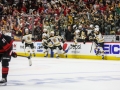 May 16, 2019: The Boston Bruins celebrate winning the NHL Eastern Conference Championship series between the against the Carolina Hurricanes held at PNC Arena in Raleigh, NC. Boston defeats Carolina 4-0. Jonathan Huff/CSM