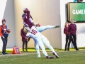 November 3, 2018: Virginia Tech Hokies wide receiver Eric Kumah (83) catches a touchdown in the second quarter during NCAA football action between the Boston College Eagles and the Virginia Tech Hokies at Lane Stadium in Blacksburg, VA. Jonathan Huff/CSM