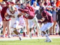 November 3, 2018: Boston College Eagles tight end Korab Idrizi (85) catches the ball for a Boston College first down during NCAA football action between the Boston College Eagles and the Virginia Tech Hokies at Lane Stadium in Blacksburg, VA. Jonathan Huff/CSM