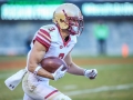 November 3, 2018: Boston College Eagles wide receiver Michael Walker (3) returns a kick in the first half during NCAA football action between the Boston College Eagles and the Virginia Tech Hokies at Lane Stadium in Blacksburg, VA. Jonathan Huff/CSM