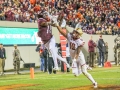 November 3, 2018: Virginia Tech Hokies wide receiver Tre Turner (11) catches a touchdown in the fourth quarter during NCAA football action between the Boston College Eagles and the Virginia Tech Hokies at Lane Stadium in Blacksburg, VA. Jonathan Huff/CSM