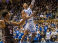 December 28, 2019: Duke Blue Devils guard Jordan Goldwire (14) shoots a layup during NCAA basketball action between the Brown Bears and the Duke University Blue Devils at Cameron Indoor Stadium Durham, NC. Jonathan Huff/CSM