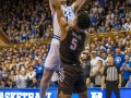 December 28, 2019: Duke Blue Devils forward Matthew Hurt (21) goes up for a jumpshot during NCAA basketball action between the Brown Bears and the Duke University Blue Devils at Cameron Indoor Stadium Durham, NC. Jonathan Huff/CSM