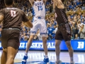 December 28, 2019: Duke Blue Devils guard Alex O'Connell (15) goes up for a jumpshot during NCAA basketball action between the Brown Bears and the Duke University Blue Devils at Cameron Indoor Stadium Durham, NC. Jonathan Huff/CSM