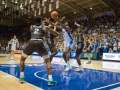 December 28, 2019: Duke Blue Devils center Vernon Carey Jr. (1) and Brown Bears guard Brandon Anderson (2) go after a loose ball during NCAA basketball action between the Brown Bears and the Duke University Blue Devils at Cameron Indoor Stadium Durham, NC. Jonathan Huff/CSM