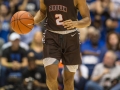 December 28, 2019:  Brown Bears guard Brandon Anderson (2) brings the ball up the court during NCAA basketball action between the Brown Bears and the Duke University Blue Devils at Cameron Indoor Stadium Durham, NC. Jonathan Huff/CSM