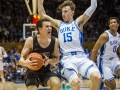 December 28, 2019: Brown Bears guard Zach Hunsaker (20) tries to get an open shot during NCAA basketball action between the Brown Bears and the Duke University Blue Devils at Cameron Indoor Stadium Durham, NC. Jonathan Huff/CSM