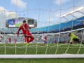 June 23, 2019: Canada forward Jonathan David (20) makes a goal in the second half of the CONCACAF Gold Cup soccer match between Canada and Cuba held at Bank of America Stadium in Charlotte, NC. Jonathan Huff/CSM