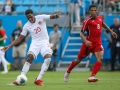 June 23, 2019: Canada forward Jonathan David (20) takes a shot on goal during the CONCACAF Gold Cup soccer match in held at Bank of America Stadium in Charlotte, NC. Jonathan Huff/CSM