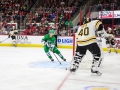 December 23, 2018: Boston Bruins goaltender Tuukka Rask (40) fails to clear the puck during the NHL game between the Boston Bruins and the Carolina Hurricanes at PNC Arena in Raleigh, NC. Jonathan Huff/CSM