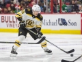 December 23, 2018: Boston Bruins left wing Brad Marchand (63) skates between Hurricanes defenders during the NHL game between the Boston Bruins and the Carolina Hurricanes at PNC Arena in Raleigh, NC. Jonathan Huff/CSM