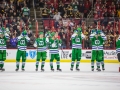 December 23, 2018: Carolina Hurricanes celebrate their win over the Bruins after the NHL game between the Boston Bruins and the Carolina Hurricanes at PNC Arena in Raleigh, NC. Jonathan Huff/CSM
