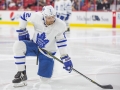 December 11, 2018: Toronto Maple Leafs defenseman Ron Hainsey (2) takes a knee between plays during the NHL game between the Toronto Maple Leafs and the Carolina Hurricanes at PNC Arena in Raleigh, NC. Jonathan Huff/CSM
