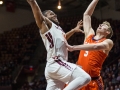 January 4, 2020: Virginia Tech Hokies forward P.J. Horne (14) goes up for a contested dunk during NCAA basketball action between the Clemson Tigers and the Virginia Tech Hokies at Cassell Coliseum Blacksburg, VA. Jonathan Huff/CSM