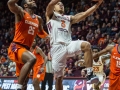 January 4, 2020: Virginia Tech Hokies guard Wabissa Bede (3) shoots a layup during NCAA basketball action between the Clemson Tigers and the Virginia Tech Hokies at Cassell Coliseum Blacksburg, VA. Jonathan Huff/CSM