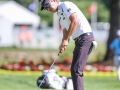 May 7, 2018: Kevin Na putts for birdie on the 17th green during the third round of A Military Tribute at The Greenbrier in White Sulphur Springs, WV. Jonathan Huff/CSM