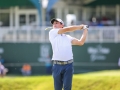 May 7, 2018: Joaquin Niemann hits his first shot on the 18th hole during the third round of A Military Tribute at The Greenbrier in White Sulphur Springs, WV. Jonathan Huff/CSM