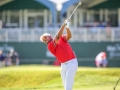 May 7, 2018: Harold Varner III watches his first shot from the tee box on the 18th hole during the third round of A Military Tribute at The Greenbrier in White Sulphur Springs, WV. Jonathan Huff/CSM