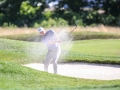 May 7, 2018: Jason Kokrak hits out of the bunker on the 17th hole during the third round of A Military Tribute at The Greenbrier in White Sulphur Springs, WV. Jonathan Huff/CSM