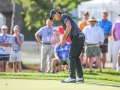 May 7, 2018: Kelly Kraft putts for birdie on the 17th green during the third round of A Military Tribute at The Greenbrier in White Sulphur Springs, WV. Jonathan Huff/CSM