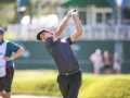 May 7, 2018: Kelly Kraft watches his first shot from the tee box on the 18th hole during the third round of A Military Tribute at The Greenbrier in White Sulphur Springs, WV. Jonathan Huff/CSM