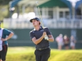 May 7, 2018: Kelly Kraft watches his first shot from the tee box on the 18th hole during the third round of A Military Tribute at The Greenbrier in White Sulphur Springs, WV. Jonathan Huff/CSM