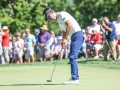 May 8, 2018: Kevin Na putts for par on the 12th green. Kevin Na wins the A Military Tribute at The Greenbrier finishing 19 under par in White Sulphur Springs, WV. Jonathan Huff/CSM