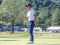 May 8, 2018: Kevin Na fit pumps after making his final putt on the 18th green. Kevin Na wins the A Military Tribute at The Greenbrier finishing 19 under par in White Sulphur Springs, WV. Jonathan Huff/CSM