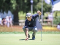 May 8, 2018: Lanto Griffin prepares to putt on the 12th green during the final round of A Military Tribute at The Greenbrier in White Sulphur Springs, WV. Jonathan Huff/CSM