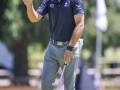 May 8, 2018: Lanto Griffin waves to fans after making his putt on the 12th green during the final round of A Military Tribute at The Greenbrier in White Sulphur Springs, WV. Jonathan Huff/CSM